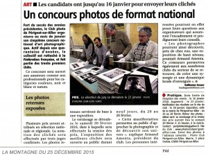 Article la Montagne 25-12-2015