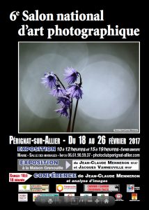 affiche concours national d'art photographique de pérignat sur allier